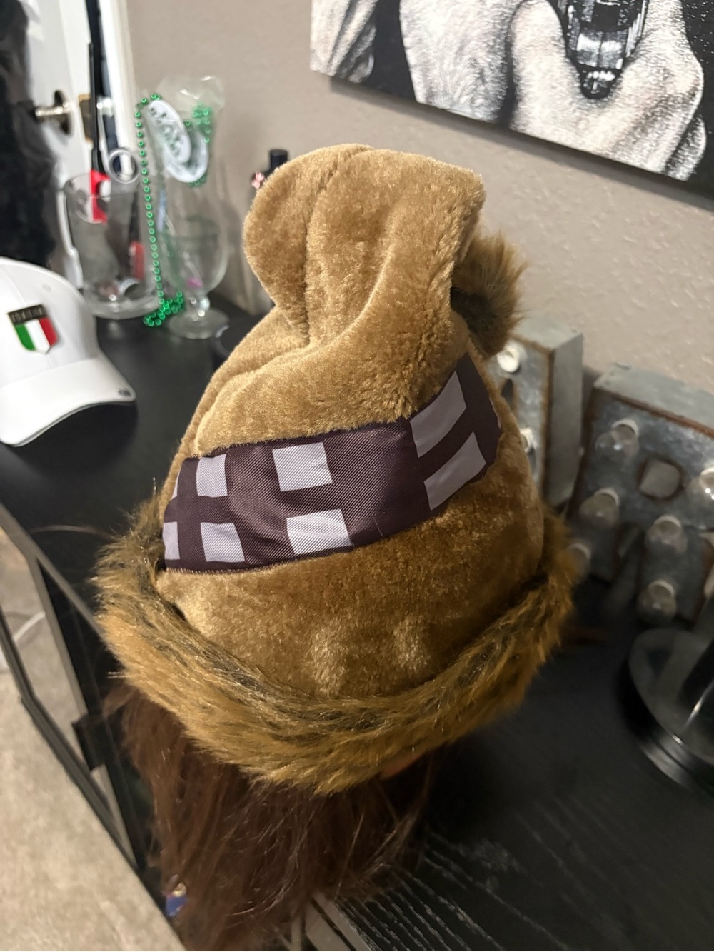 Star Wars Chewbacca Santa hat. One size.